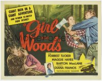 8j116 GIRL IN THE WOODS TC 1958 Forrest Tucker, Barton MacLane, giant men & women to match desires!