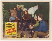 8j600 GOLDEN STALLION LC R1956 Roy Rogers, Dale Evans & others listen to Foy Willing play guitar!