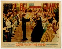 8j603 GONE WITH THE WIND LC #8 R1961 Clark Gable & Vivien Leigh dancing at Atlanta charity ball!