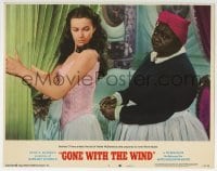 8j601 GONE WITH THE WIND LC #1 R1974 Hattie McDaniel cinches Vivien Leigh's corset really tight!