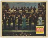 8j607 GREAT AMERICAN BROADCAST LC 1941 wacky image of stars performing in masks of famous singers!