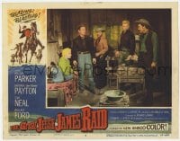 8j609 GREAT JESSE JAMES RAID LC #2 1953 Willard Parker, Barbara Payton & Tom Neal with two others!