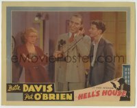 8j623 HELL'S HOUSE LC R1930s sexy young Bette Davis top-billed & pictured with Pat O'Brien!