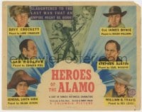 8j134 HEROES OF THE ALAMO TC 1938 War of Independence, the birth of Texas, Columbia release, rare!