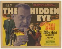 8j135 HIDDEN EYE TC 1945 blind detective Edward Arnold aided by Friday the seeing eye dog!