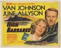 8j137 HIGH BARBAREE TC 1947 pretty June Allyson loves World War II Navy pilot Van Johnson!