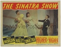 8j627 HIGHER & HIGHER LC 1943 Frank Sinatra greets beautiful Michele Morgan & Barbara Hale!