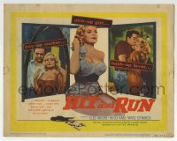 8j139 HIT & RUN TC 1957 sexy bad kiss-and-go pick-up girl Cleo Moore, Hugo Haas film noir!