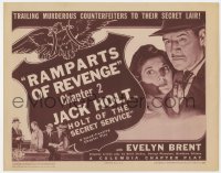 8j140 HOLT OF THE SECRET SERVICE chapter 2 TC 1941 Jack Holt trailing murderous counterfeiters!