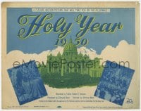 8j141 HOLY YEAR AT THE VATICAN TC 1950 motion picture that will take you on the pilgraimage, rare!