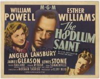 8j143 HOODLUM SAINT TC 1946 William Powell between pretty Esther Williams & Angela Lansbury!