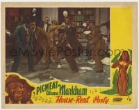 8j635 HOUSE-RENT PARTY LC 1946 Dewey Pigmeat Markham in wacky food fight scene, Toddy Pictures!