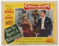 8j639 HOW TO MARRY A MILLIONAIRE LC #6 1953 sexy Marilyn Monroe grabbed by Alex D'Arcy w/ eyepatch!