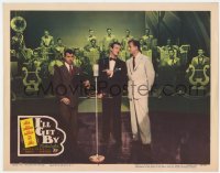 8j655 I'LL GET BY LC #7 1950 great image of Harry James holding trumpet on stage by his band!