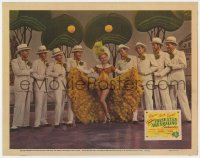 8j663 IRISH EYES ARE SMILING LC 1944 great image of sexy June Haver in dance number with 8 guys!