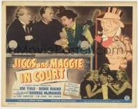 8j155 JIGGS & MAGGIE IN COURT TC 1948 Joe Yule, Renie Riano, plus George McManus border art!