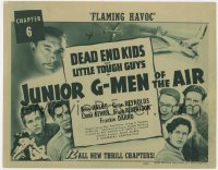 8j158 JUNIOR G-MEN OF THE AIR chapter 6 TC 1942 Dead End Kids & Little Tough Guys, Flaming Havoc!