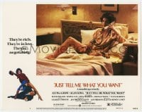 8j672 JUST TELL ME WHAT YOU WANT LC #2 1980 sexy Ali MacGraw talking on phone in bed!