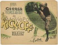 8j161 KICK-OFF TC 1926 ultra rare college football movie starring George Walsh, great image!