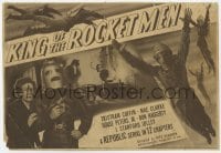 8j163 KING OF THE ROCKET MEN TC 1949 cool sci-fi serial images of Coffin in cool costume!
