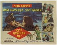 8j166 KISS THEM FOR ME TC 1957 Cary Grant, Suzy Parker, sexy Jayne Mansfield, Stanley Donen!