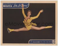 8j683 LADY LET'S DANCE LC 1944 best image of ice skater Belita leaping through the air!