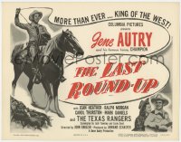 8j170 LAST ROUND-UP TC R1954 Gene Autry, King of the West & his famous horse, Champion!