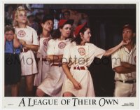8j688 LEAGUE OF THEIR OWN LC #7 1992 Madonna grabs women's baseball coach Tom Hanks by the chin!