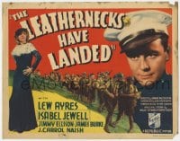 8j173 LEATHERNECKS HAVE LANDED TC 1936 U.S. Marine Lew Ayres, pretty Isabel Jewell, very rare!