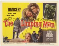 8j176 LIMPING MAN TC 1953 Lloyd Bridges, Moira Lister, Danger! Don't turn your back!