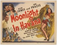 8j204 MOONLIGHT IN HAVANA TC 1942 Allan Jones, Jane Frazee, Frawley, full-length sexy showgirl!