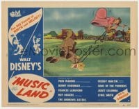 8j744 MUSIC LAND LC #6 1955 Disney cartoon, great image of cowgirl getting bucked off horse!