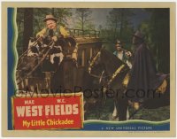 8j749 MY LITTLE CHICKADEE LC 1940 W.C. Fields on stagecoach held up by masked man on horse, rare!
