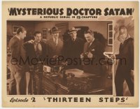 8j750 MYSTERIOUS DOCTOR SATAN chapter 2 LC 1940 cool border image of masked hero, Thirteen Steps!