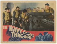 8j758 NAVY COMES THROUGH LC 1942 Pat O'Brien, George Murphy, Max Baer, Frank Jenks & more by gun!