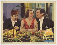 8j761 NIGHT AT THE OPERA LC #5 R1948 Groucho Marx eyes King putting the make on Kitty Carlisle!