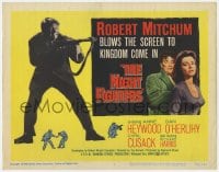 8j215 NIGHT FIGHTERS TC 1960 Robert Mitchum blows the screen to Kingdom Come, Anne Heywood!