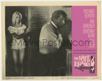 8j763 NIGHT OF THE IGUANA LC #8 1964 sexiest Sue Lyon watches Richard Burton, John Huston!