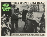 8j764 NIGHT OF THE LIVING DEAD LC #3 1968 George Romero zombie classic, Washington reporters!