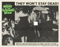 8j765 NIGHT OF THE LIVING DEAD LC #8 1968 most desirable card showing naked female zombie attack!