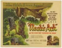 8j217 NOAH'S ARK TC R1957 Michael Curtiz Biblical epic, art of the flood that destroyed the world!
