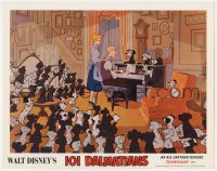 8j777 ONE HUNDRED & ONE DALMATIANS LC R1969 great image of puppies gathered around piano!