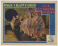 8j781 OUR BLUSHING BRIDES LC 1930 Joan Crawford & six women modeling super sexy lingerie, rare!
