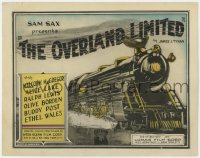 8j230 OVERLAND LIMITED TC 1925 great artwork of speeding railroad train, ultra rare!
