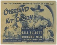 8j231 OVERLAND WITH KIT CARSON chapter 1 TC 1939 Wild Bill Elliot western serial, Doomed Men!