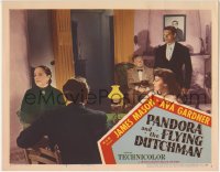 8j790 PANDORA & THE FLYING DUTCHMAN LC #3 1951 Ava Gardner & James Mason at table by 3 people!