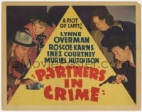 8j233 PARTNERS IN CRIME Other Company TC 1937 Lynne Overman, Roscoe Karns, Inez Courtney, very rare!