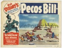 8j796 PECOS BILL LC #3 1954 Disney cartoon, he's running off a group of Native American Indians!