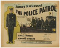 8j241 POLICE PATROL TC 1925 New York City cop James Kirkwood with police on patrol boat, rare!