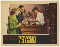8j814 PSYCHO LC #4 1960 Alfred Hitchcock, Vera Miles & John Gavin at Bates Motel w/Anthony Perkins!